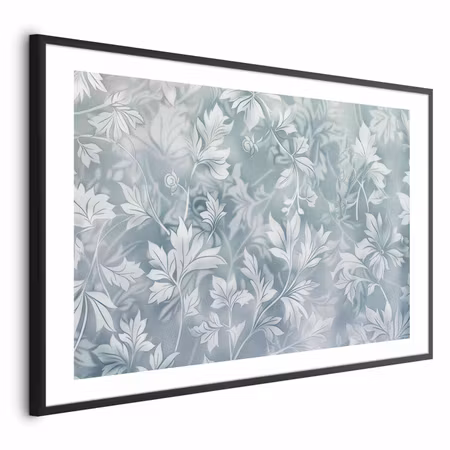 Poster med ram - Worn Floral Patterns in Muted