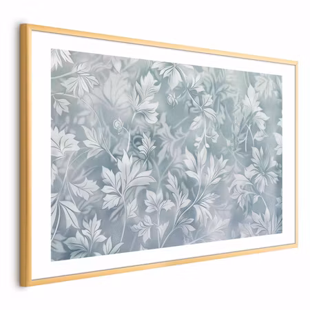 Poster med ram - Worn Floral Patterns in Muted