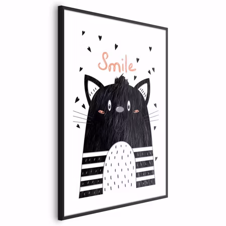 Poster med ram - Smile