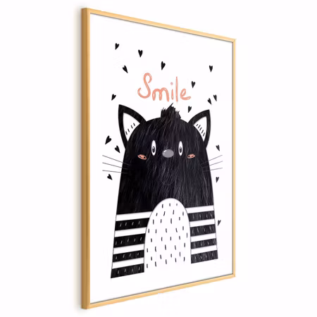 Poster med ram - Smile