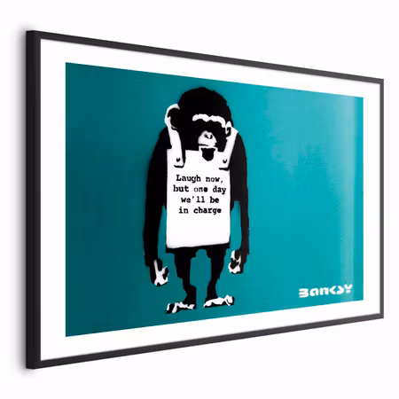 Poster med ram - Evil Monkey