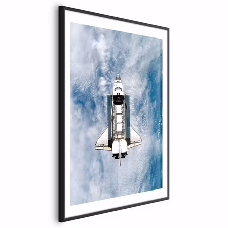 Poster med ram - Space Shuttle