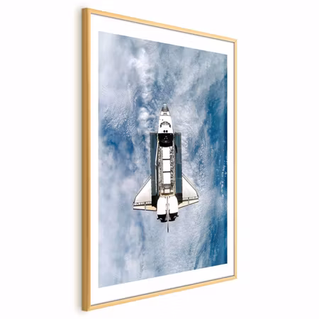Poster med ram - Space Shuttle