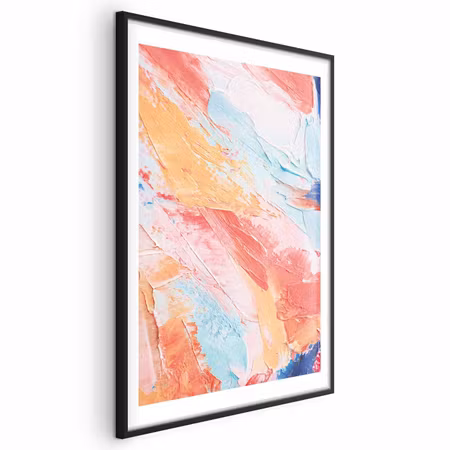 Poster med ram - Colorful Harmony - Dynamic Color