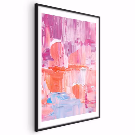 Poster med ram - Colorful Strokestense of on