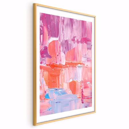 Poster med ram - Colorful Strokestense of on