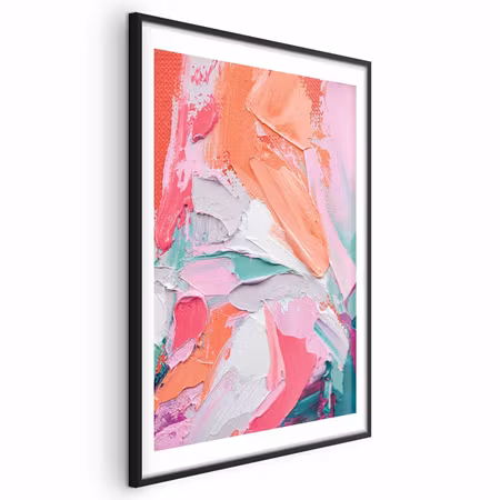 Poster med ram - Pink Palette - Vibrant Shades of