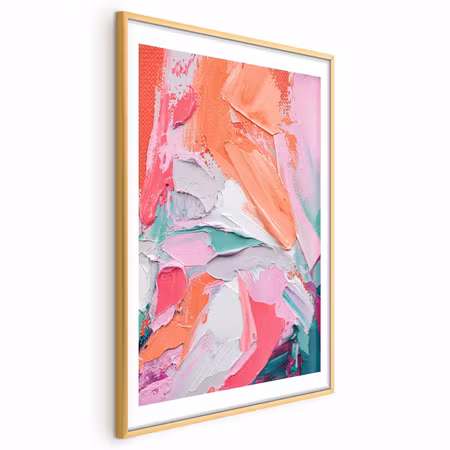 Poster med ram - Pink Palette - Vibrant Shades of