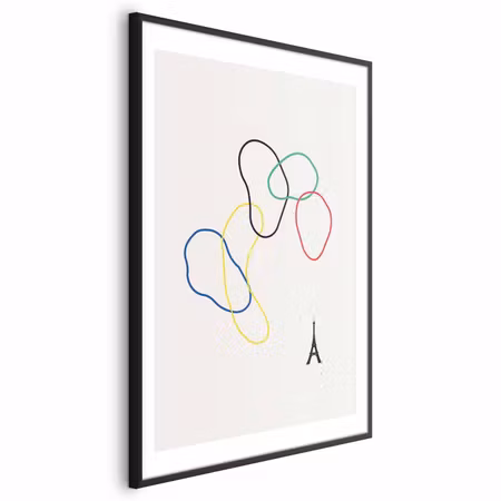 Poster med ram - Colorful Circles - Digital