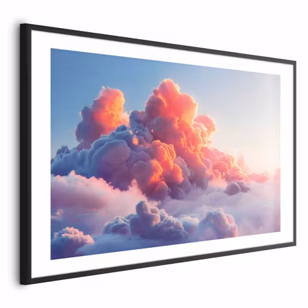 Poster med ram - Dusk Spectacle Clouds in Shades