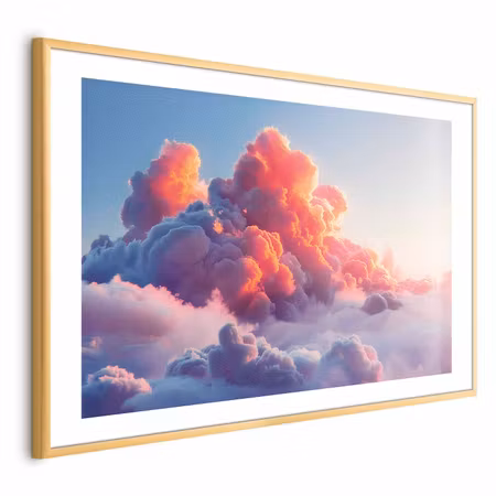 Poster med ram - Dusk Spectacle Clouds in Shades