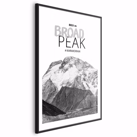 Poster med ram - Broad Peak