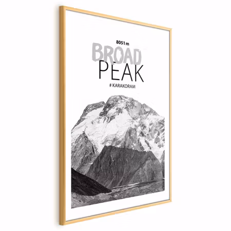 Poster med ram - Broad Peak