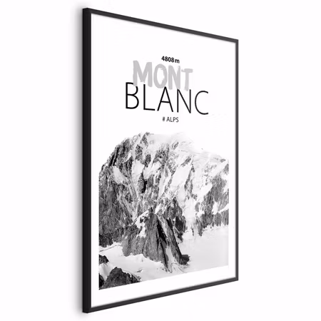 Poster med ram - Mont Blanc
