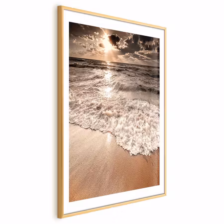 Poster med ram - Space of Waves