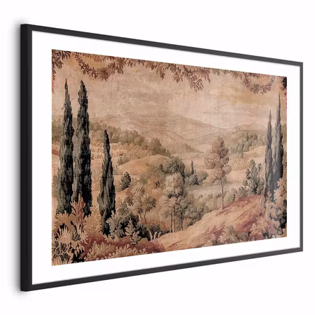 Poster med ram - Mediterranean Landscape - Old a