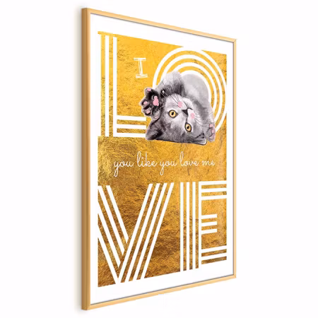 Poster med ram - I Love You Like You Love Me