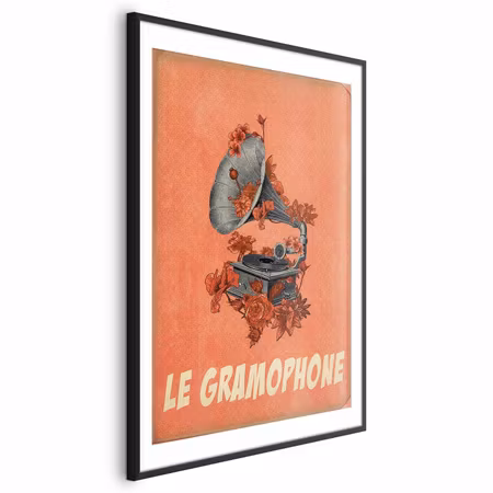 Poster med ram - Gramophone