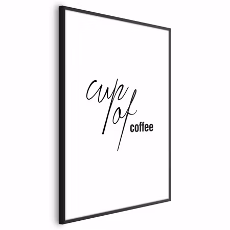 Poster med ram - Cup of Coffee