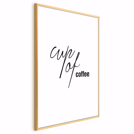 Poster med ram - Cup of Coffee