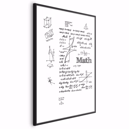 Poster med ram - Mathematics