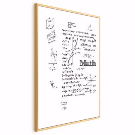 Poster med ram - Mathematics