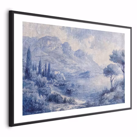 Poster med ram - Blue Bay - Italian Landscape of