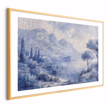 Poster med ram - Blue Bay - Italian Landscape of