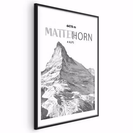 Poster med ram - The Majestic Matterhorn Mountain