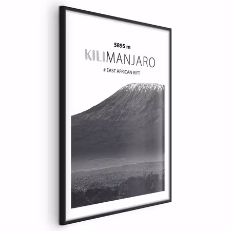 Poster med ram - The Majestic Kilimanjaro Peak of