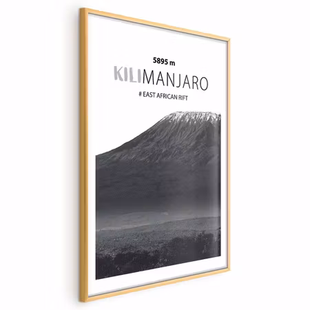Poster med ram - The Majestic Kilimanjaro Peak of