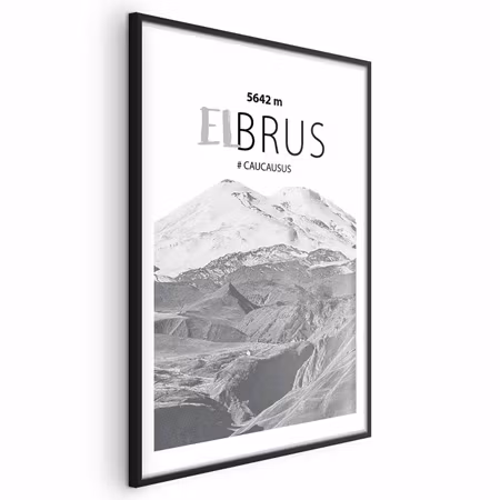 Poster med ram - Majestic Mountain Peak Elbrus