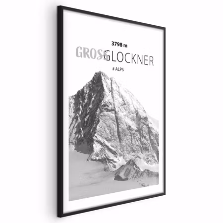 Poster med ram - Majestic Mountain Peak Mountain