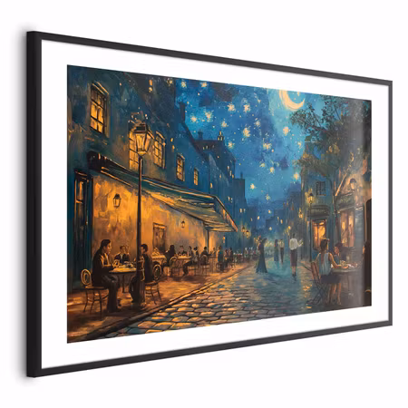 Poster med ram - Paris Street a Painting Inspired