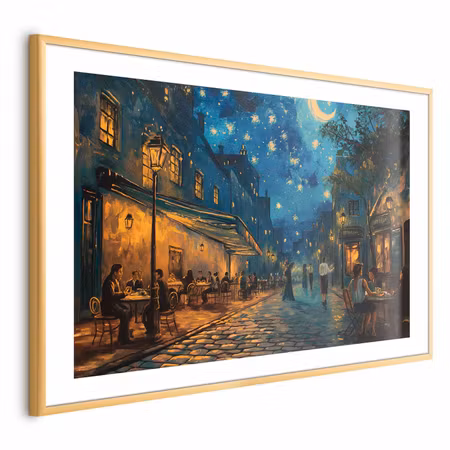 Poster med ram - Paris Street a Painting Inspired
