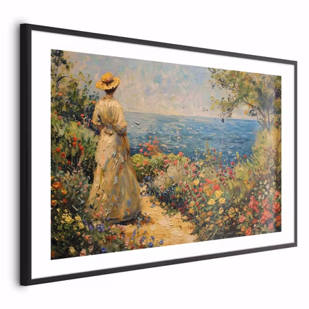 Poster med ram - Nostalgic Impression - a Pensive
