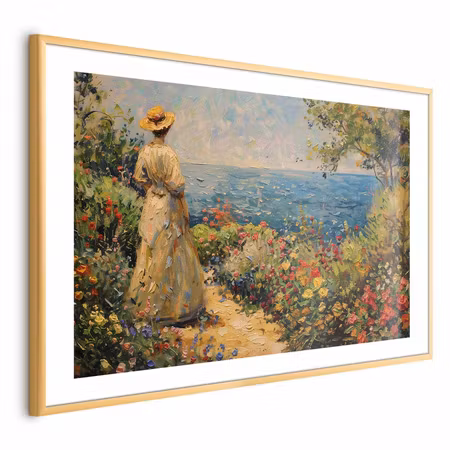 Poster med ram - Nostalgic Impression - a Pensive