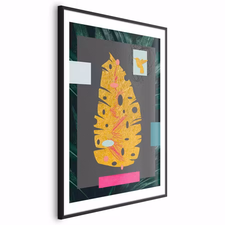 Poster med ram - Golden Leaf