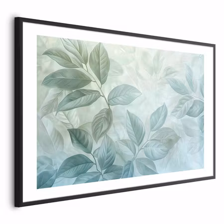 Poster med ram - Mint Leaves - Large Botanical