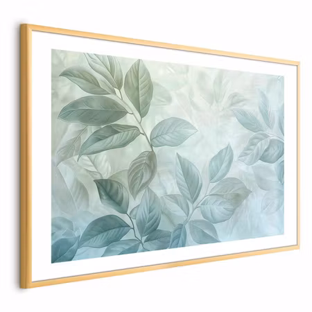 Poster med ram - Mint Leaves - Large Botanical