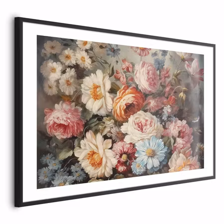 Poster med ram - Scent of Garden Flowers