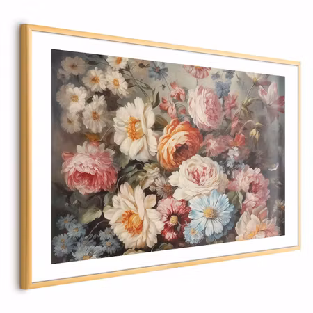 Poster med ram - Scent of Garden Flowers