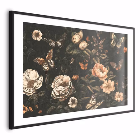 Poster med ram - Rustic Garden