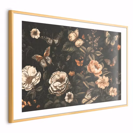 Poster med ram - Rustic Garden