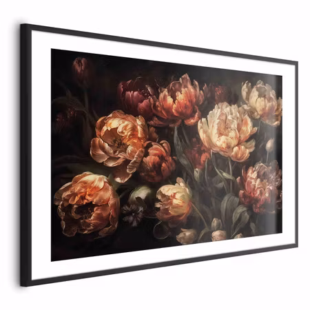 Poster med ram - Blooming Tulips