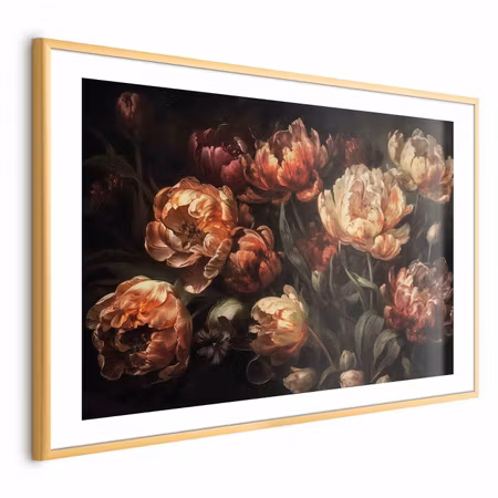 Poster med ram - Blooming Tulips