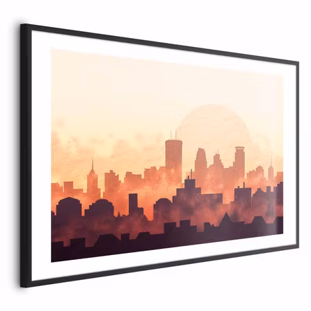 Poster med ram - City Heat