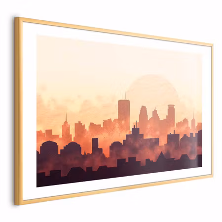 Poster med ram - City Heat