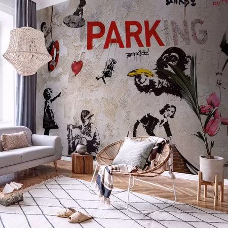 Fototapet - Banksy Graffiti Collage