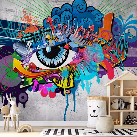 Fototapet - Graffiti Eye